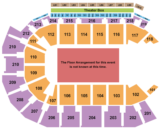 Summit Arena Pentatonix Seating Chart
